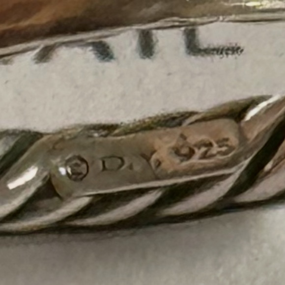 David Yurman Men's silver Band - Picture 3 of 4